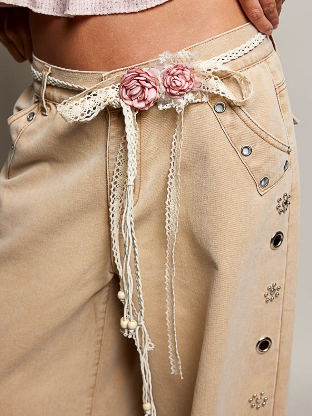 POL TWO ROSE BELT